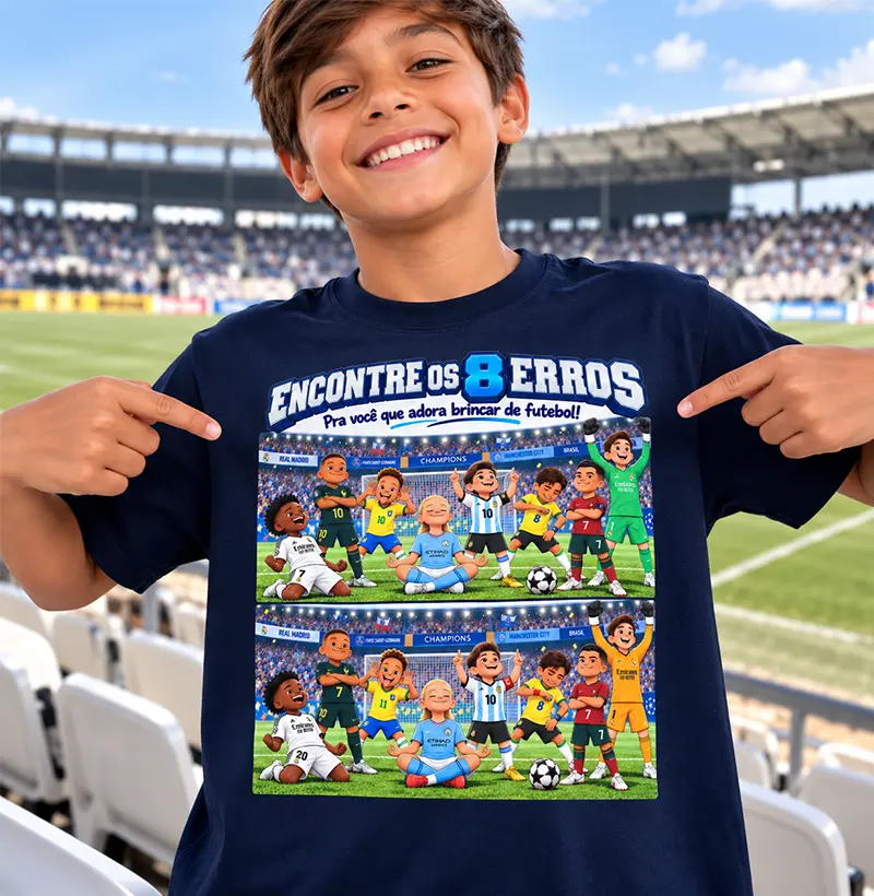 Jogo dos 8 Erros Craques da Bola - Kids
