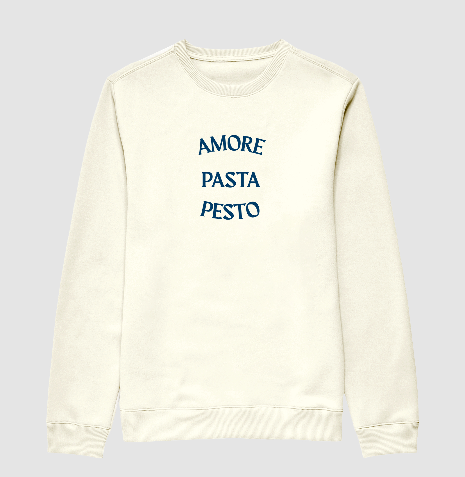 Moletom Amore Pasta Pesto Blue