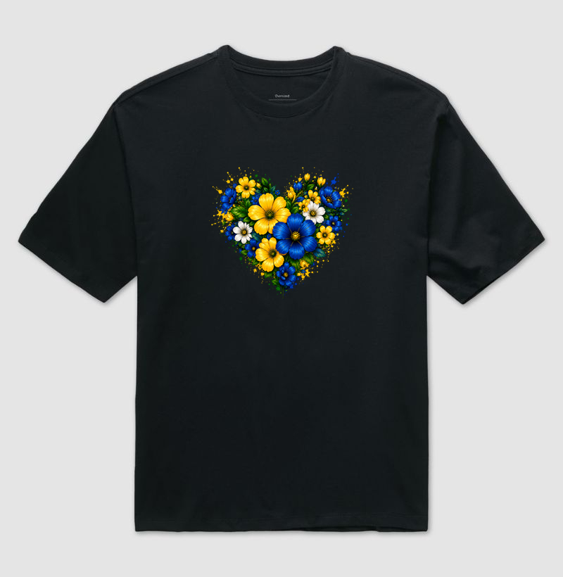 Coração em flor
