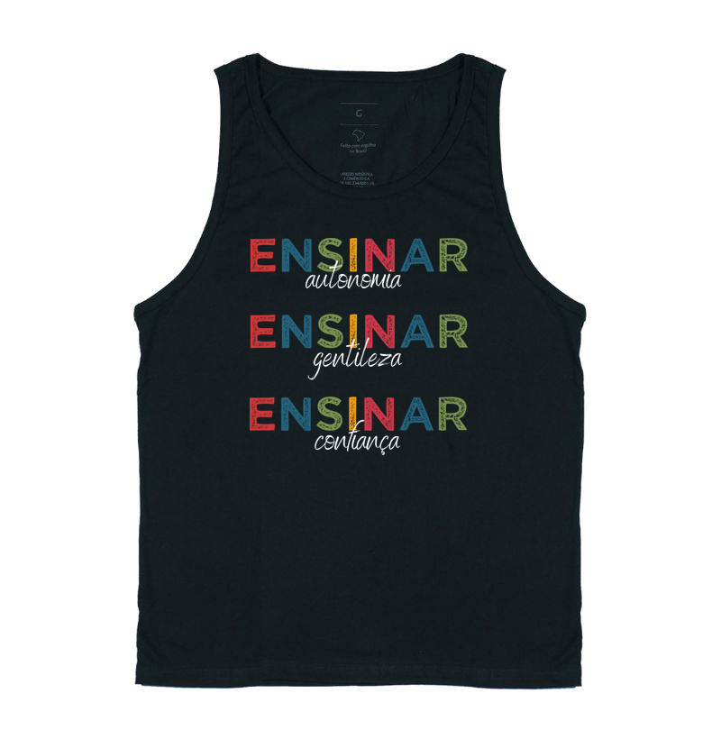 Camiseta Regata | Ensinar