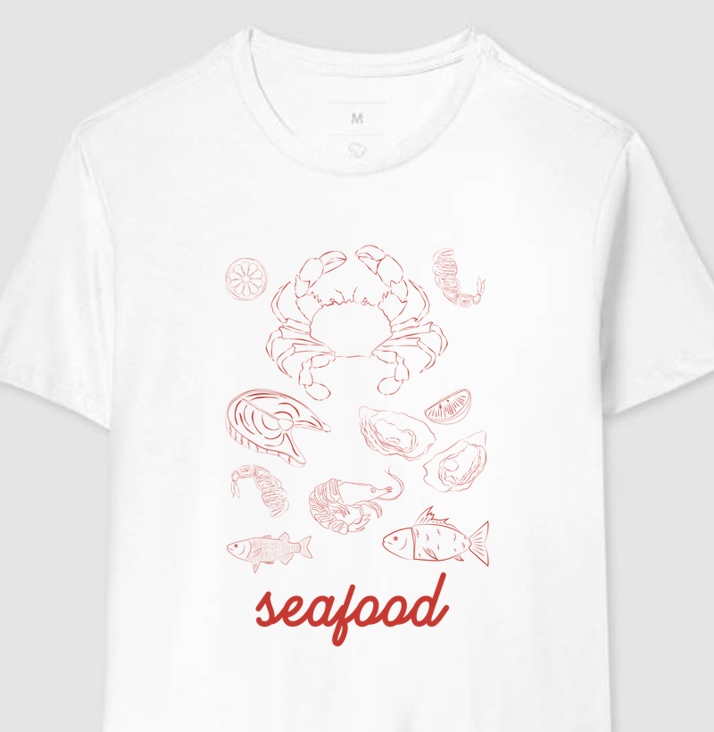 Camiseta Seafood Red