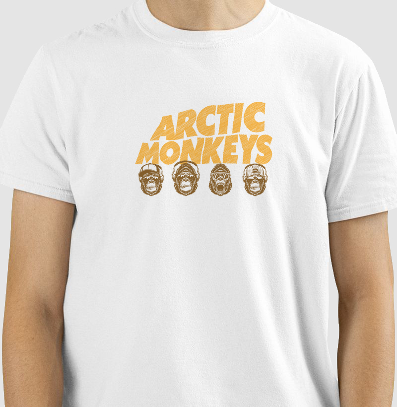 CAMISETA COM ESTAMPA ARCTIC MONKEYS