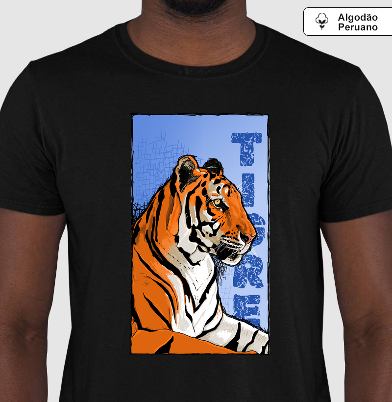 Camiseta Algodão Peruano O Tigre