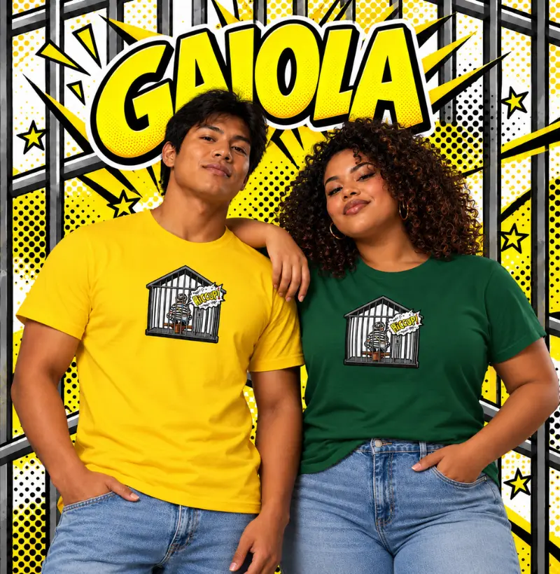 Camiseta Gaiola em Algodão
