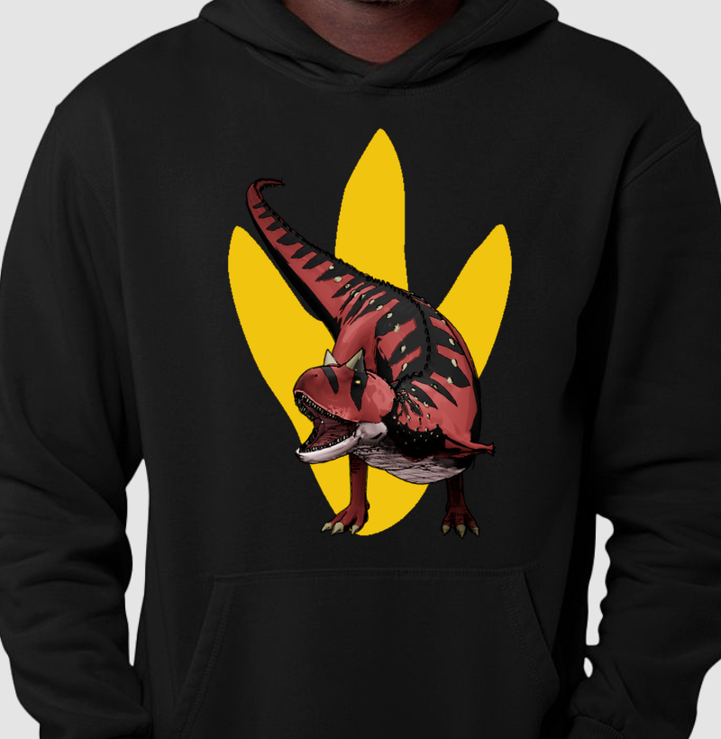 Blusa Dinossauro Moletom Carnotauro Algodão Premium Dinoloco