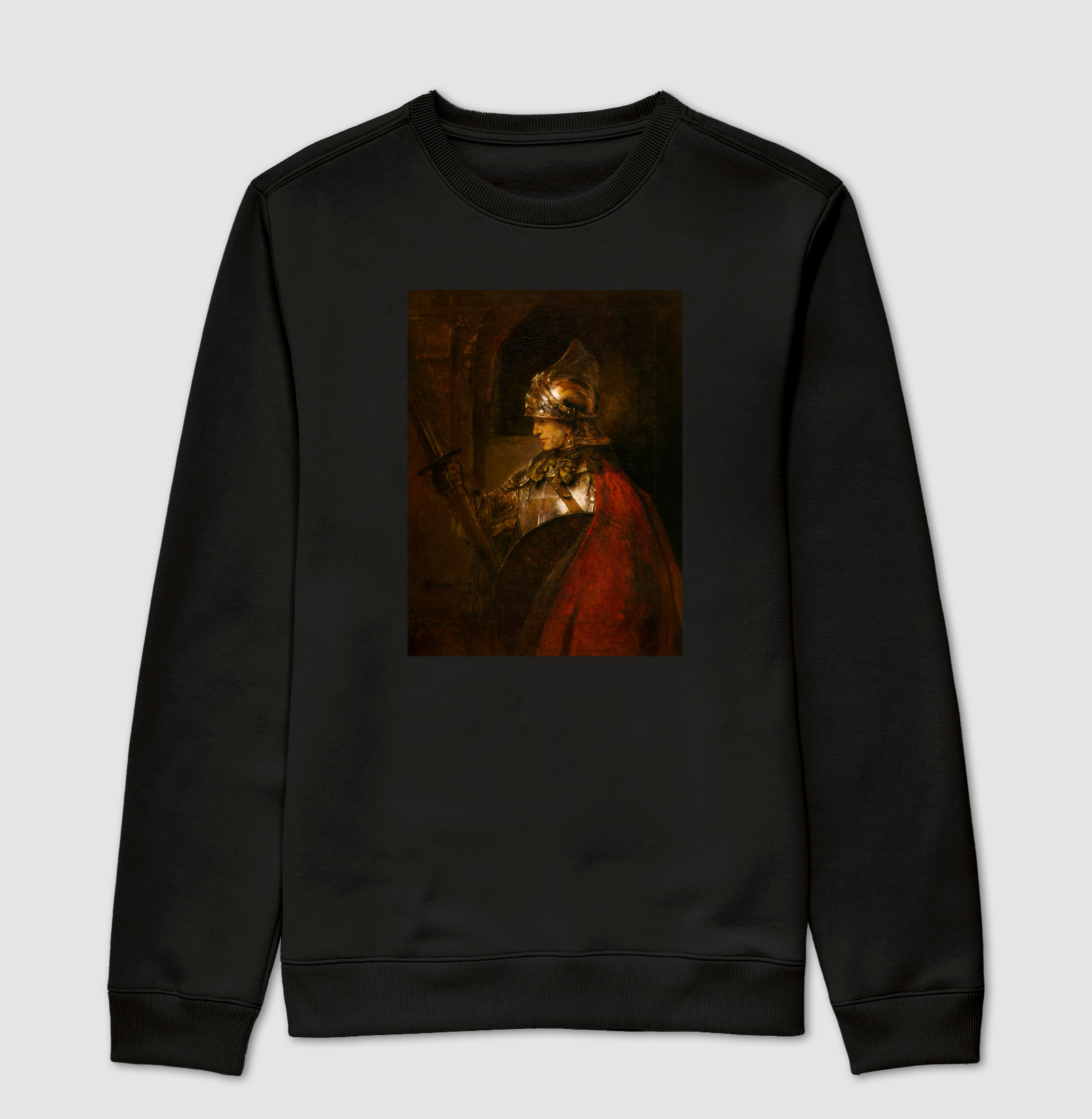  Alexandre, o Grande — Rembrandt (1655) - Suéter Moletom