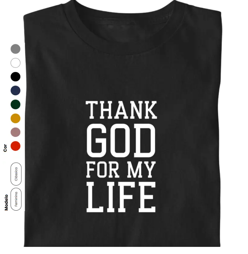 Thank GOD for my life estampas pretas e brancas