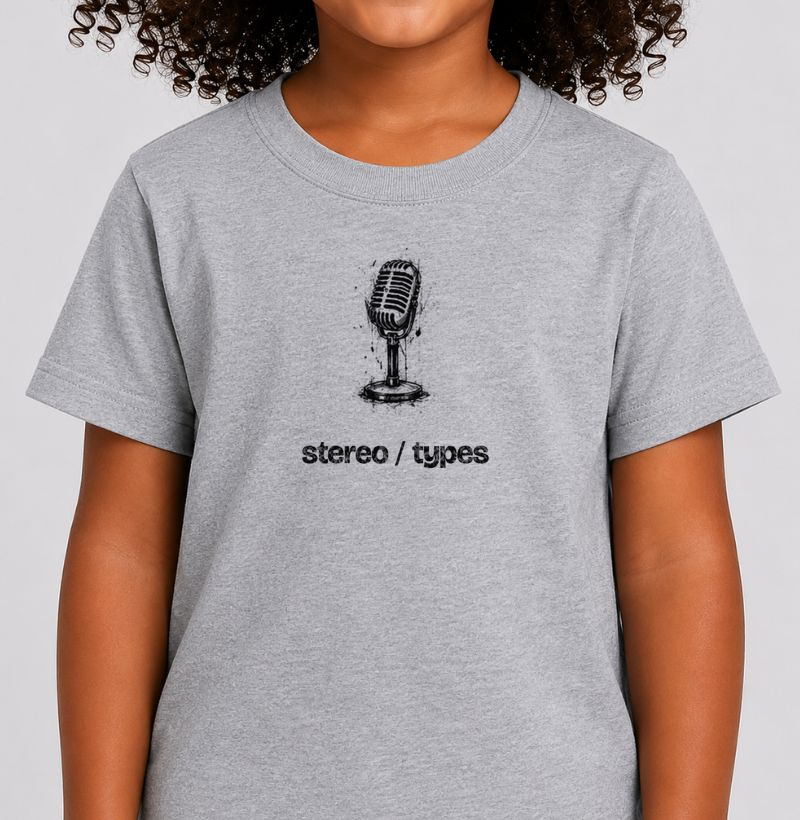 Microfone Vintage · Carvão · Traço Escuro · STEREO TYPES