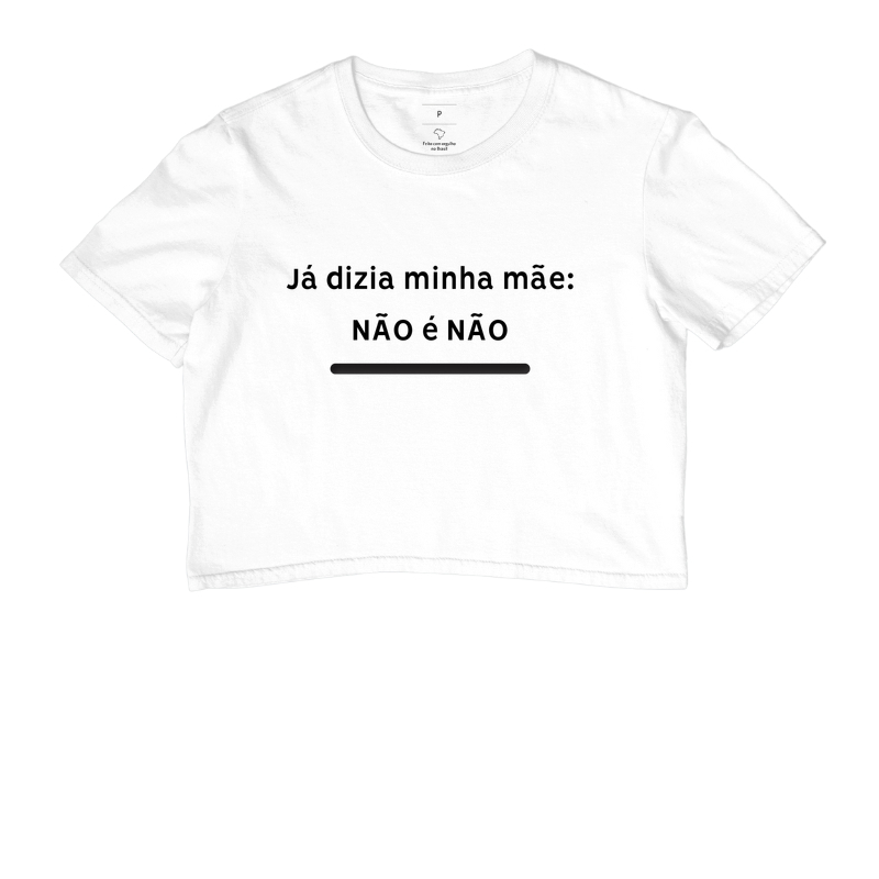 Camiseta não é não