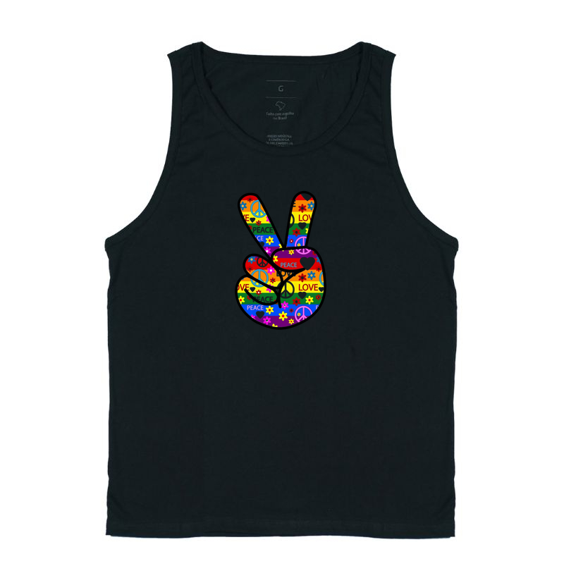 Camiseta Paz e Amor Retro