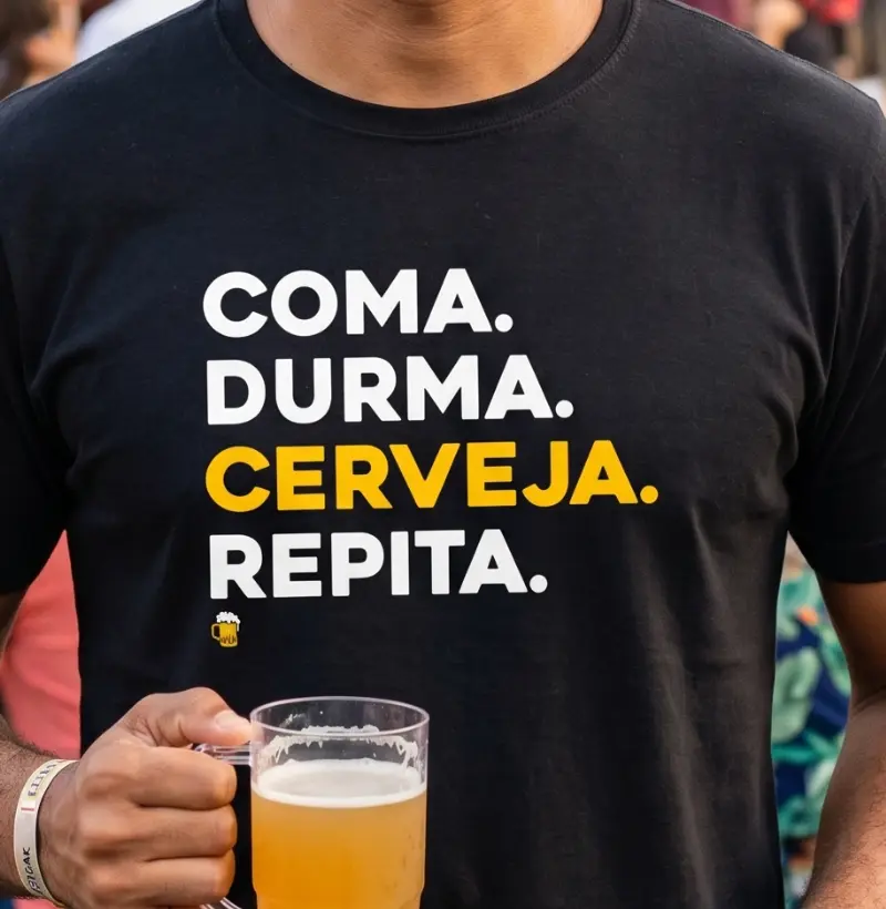 Coma. Durma. Cerveja. Repita.