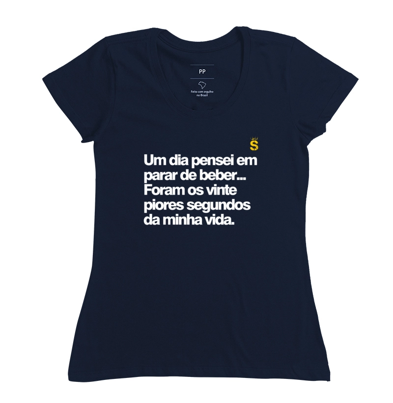 Um dia pensei em parar de beber