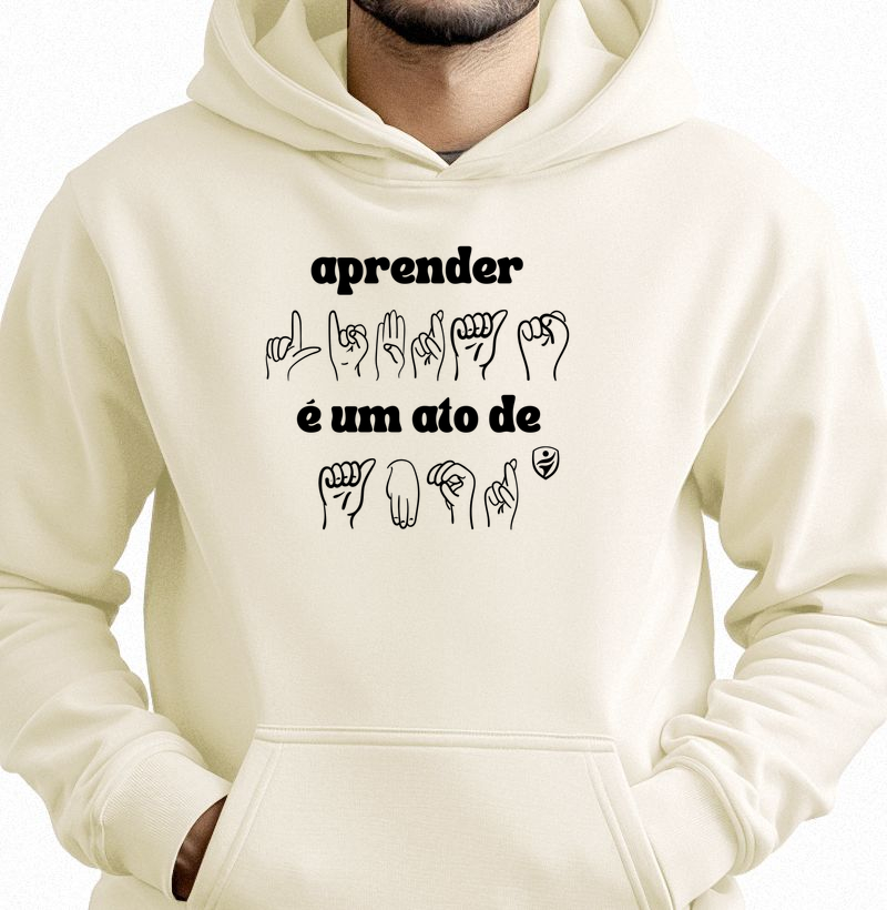 Aprender Libras - Hoodie Moletom