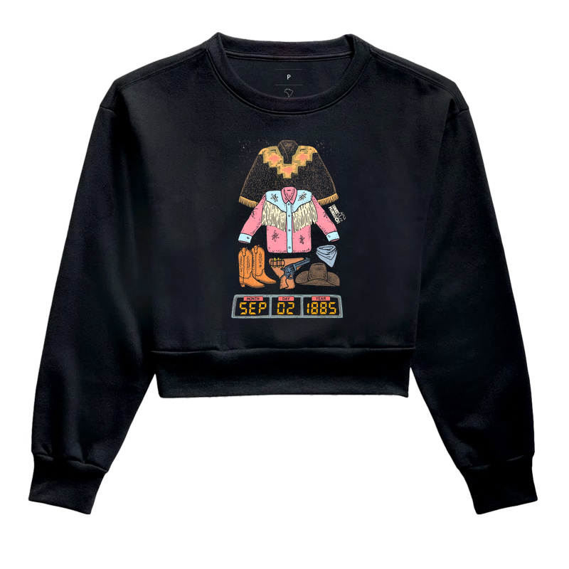 Camiseta Marty 1885 — De Volta para o Futuro III - Cropped Moletom