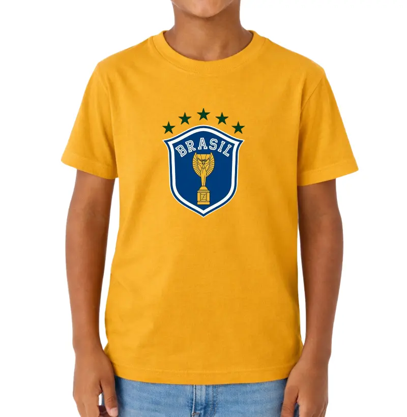 Camiseta Infantil Brasil Retrô