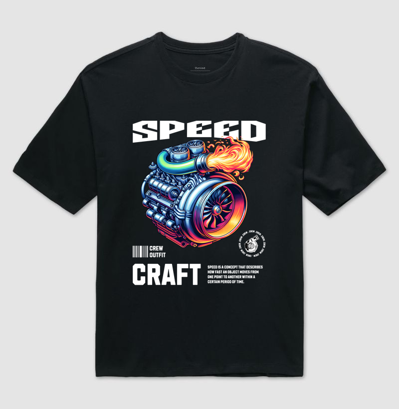 Camiseta Oversized - Speed Craft
