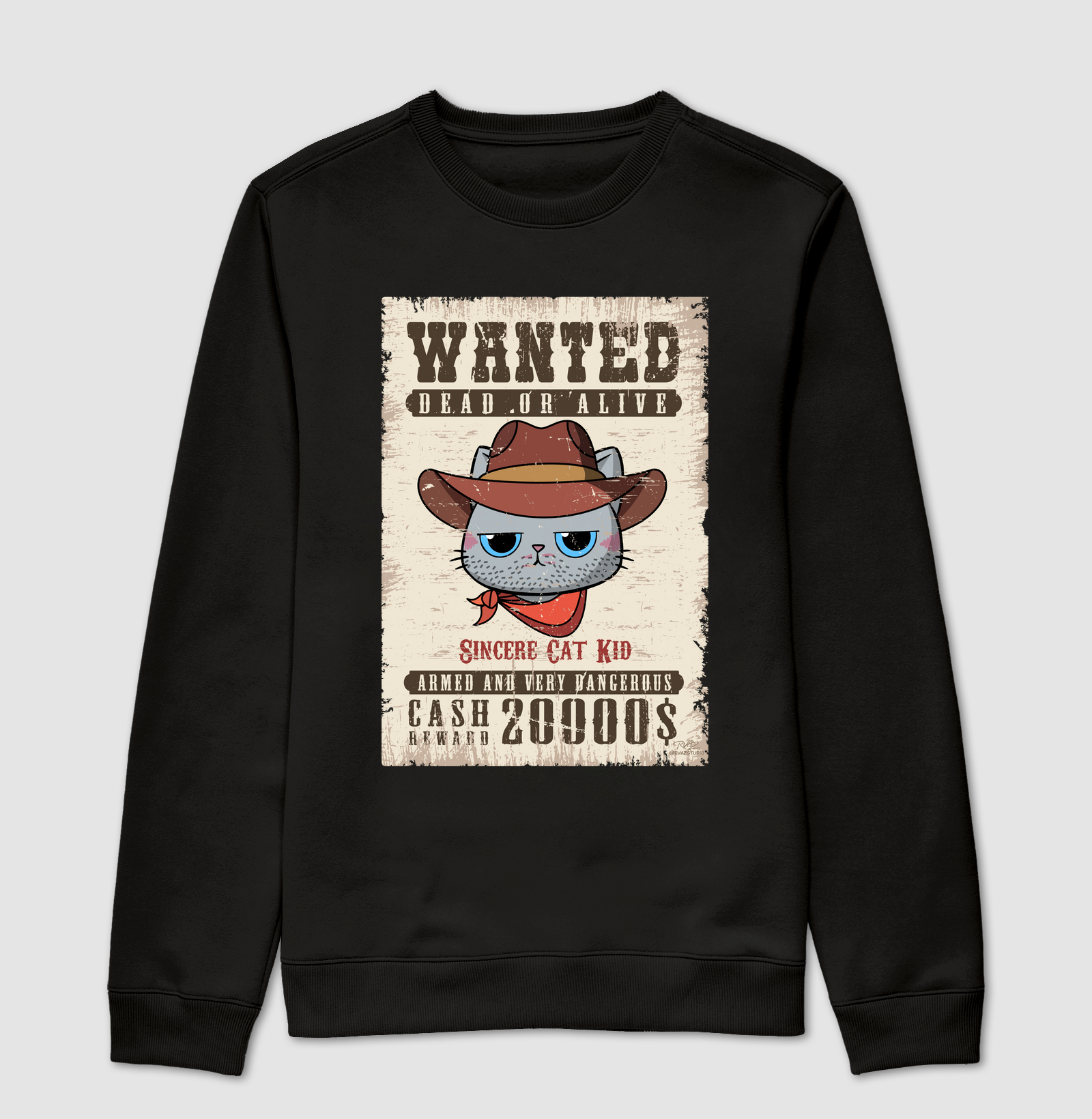 Camiseta Wanted Cat Kid - Suéter Moletom