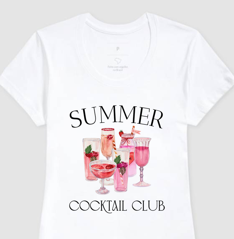 Camiseta Feminina Summer cocktail club