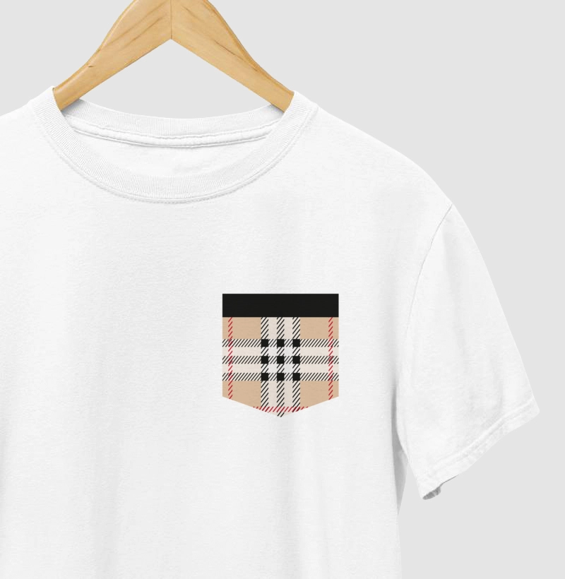 Camiseta Xadrez Bolso