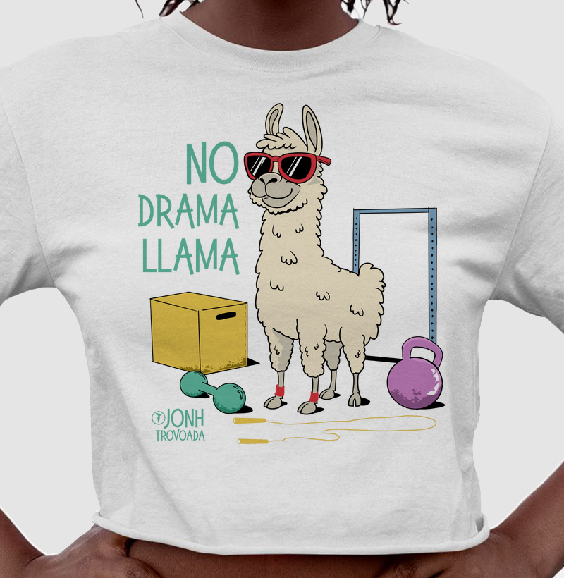 Cropped No Drama Llama