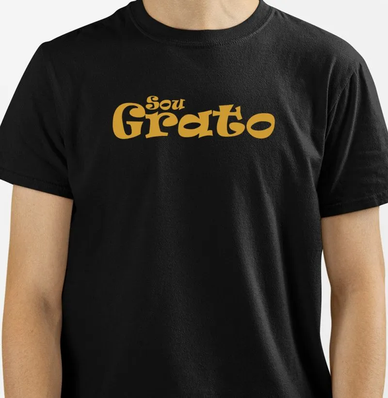 Camiseta Sou Grato ouro qualidade Reserva