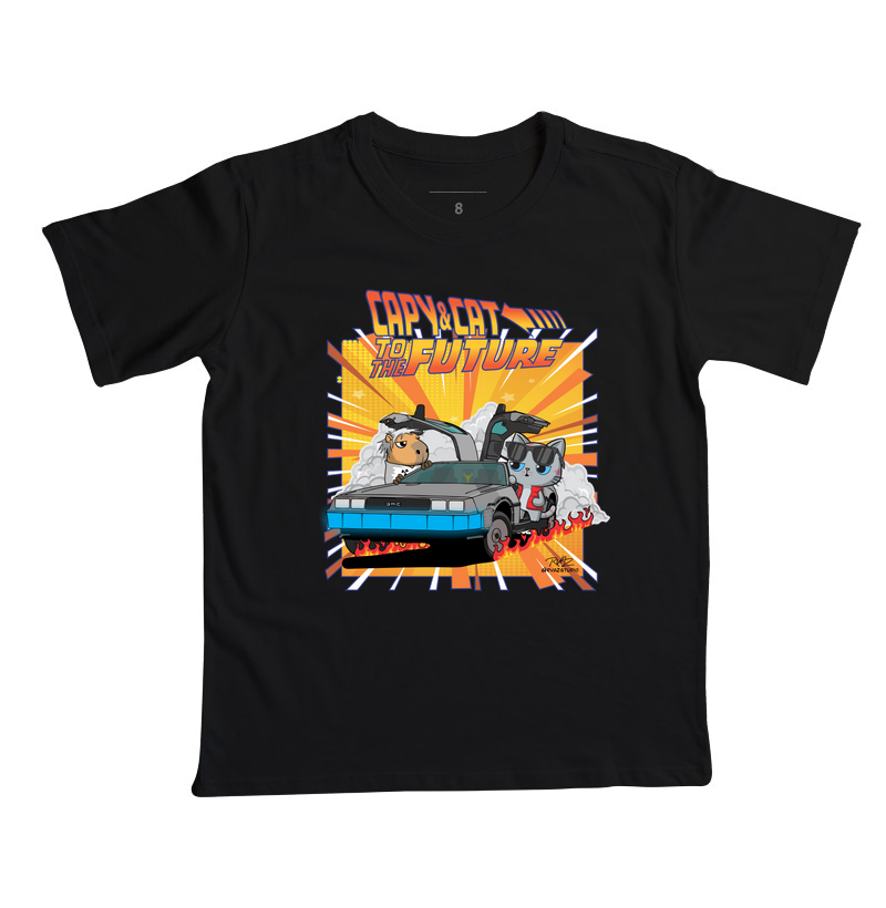 Camiseta Capy & Cat to the Future