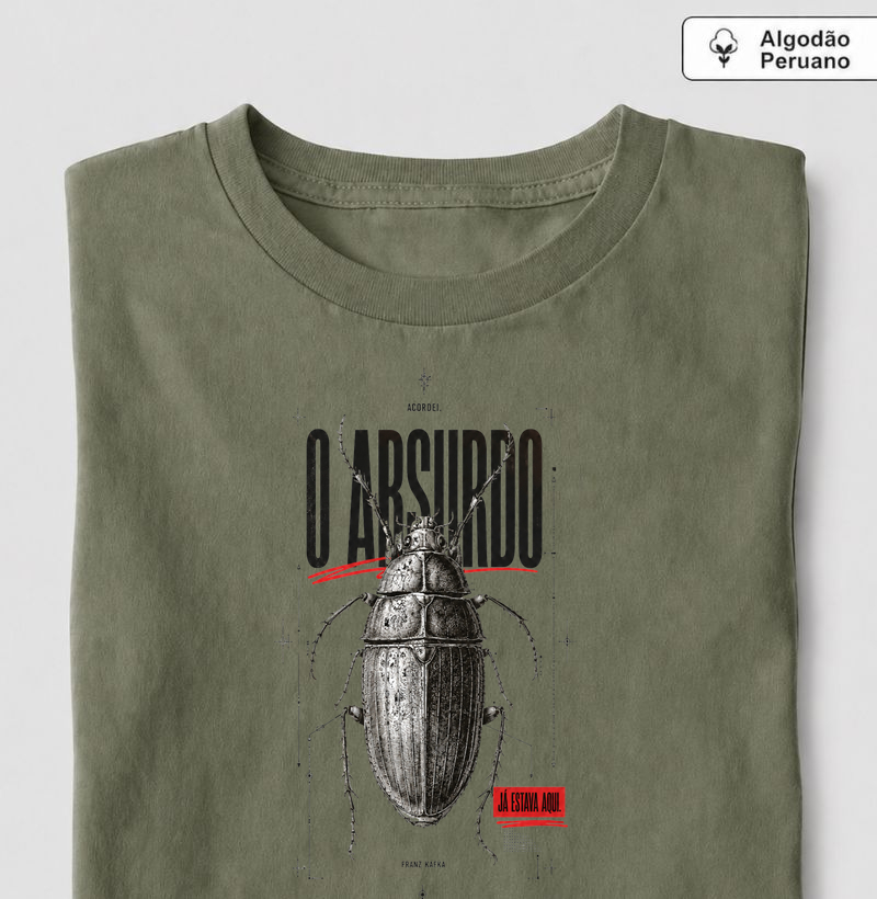 O ABSURDO - Camiseta Algodão Peruano