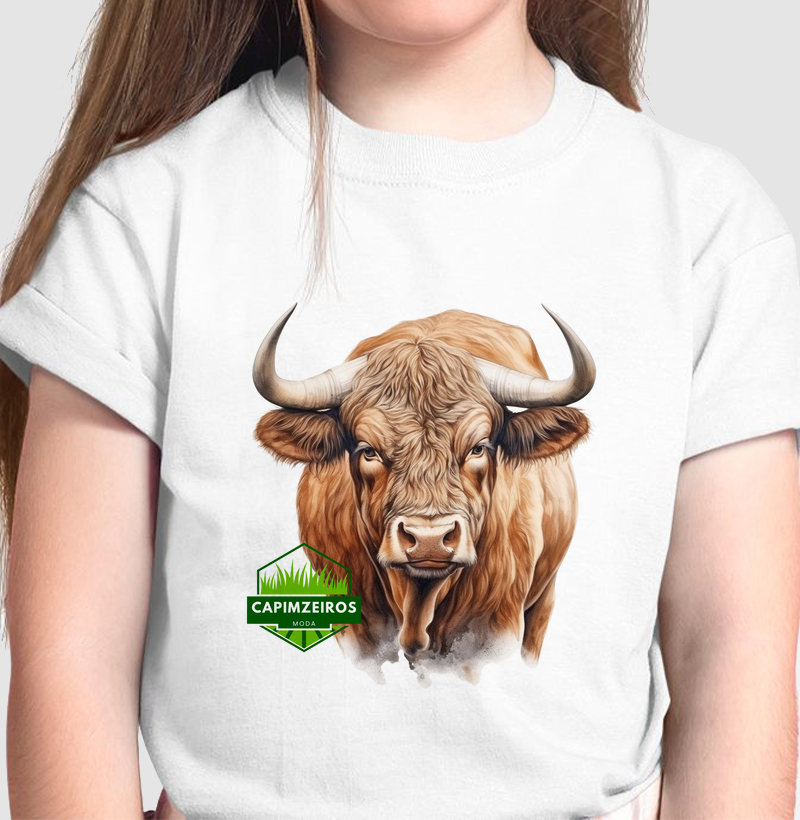 Camiseta Infantil Unissex Capimzeiros - Touro 6