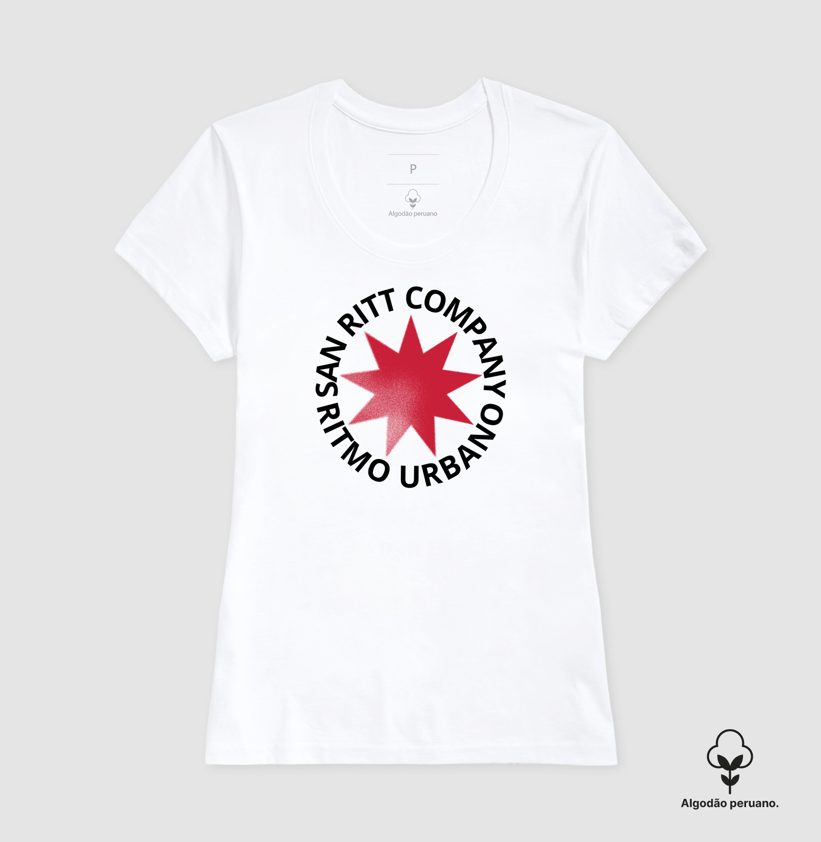 Camiseta Algodão Peruano S★R Feminino RED