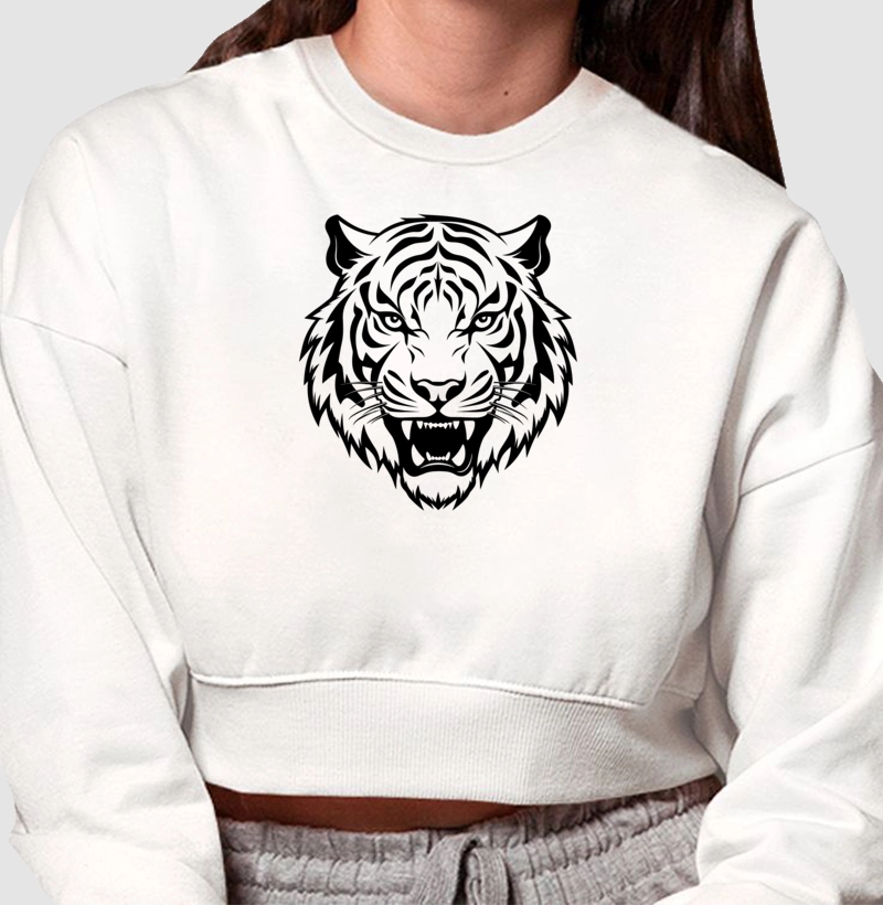 Tiger Tatoo - Moletom Crooped