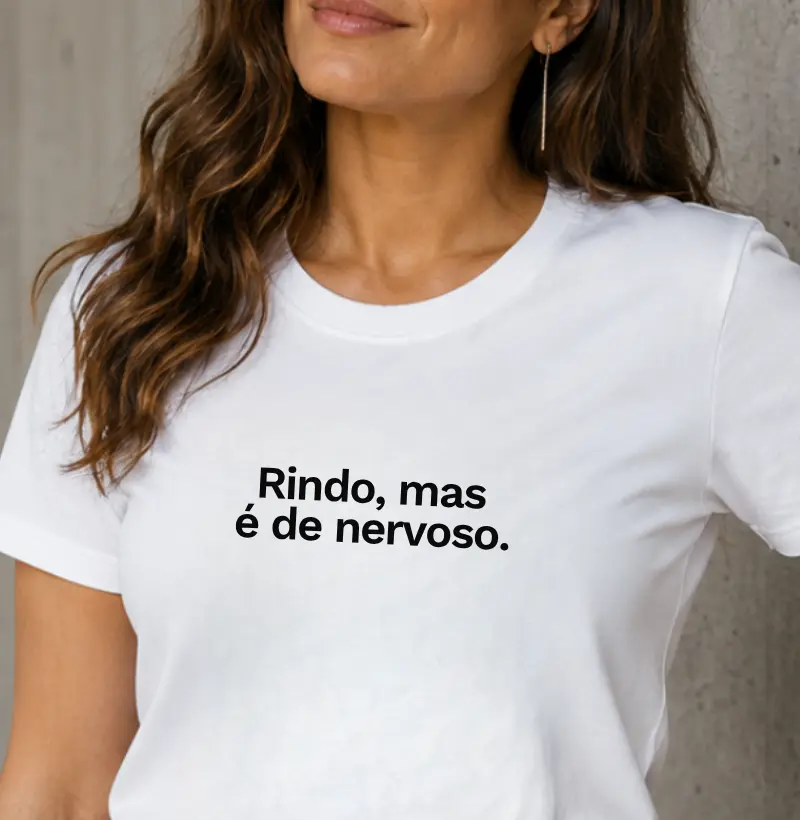 Rindo, mas é de nervoso