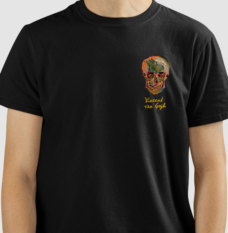 Vincent Van Gogh Skull Minimal 