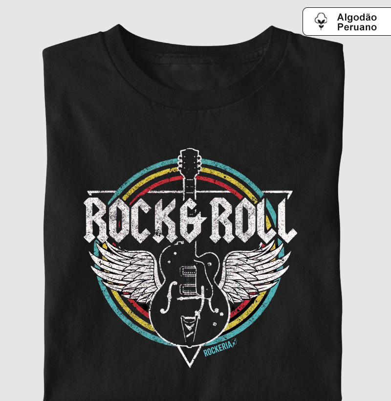Camiseta Algodão Peruano Rock & Roll