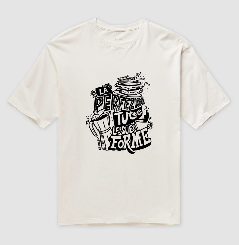 Camiseta Oversized Café