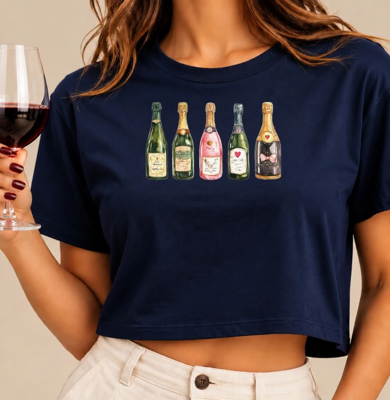 Camiseta Cropped Champagne
