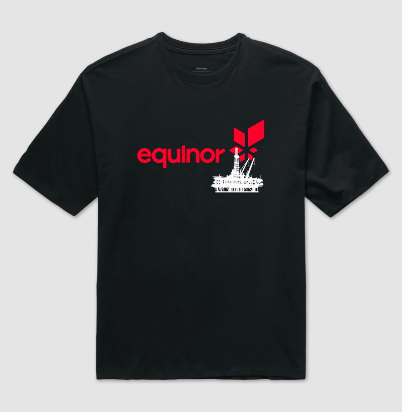 Equinor Plataforma Offshore - Camiseta Oversized