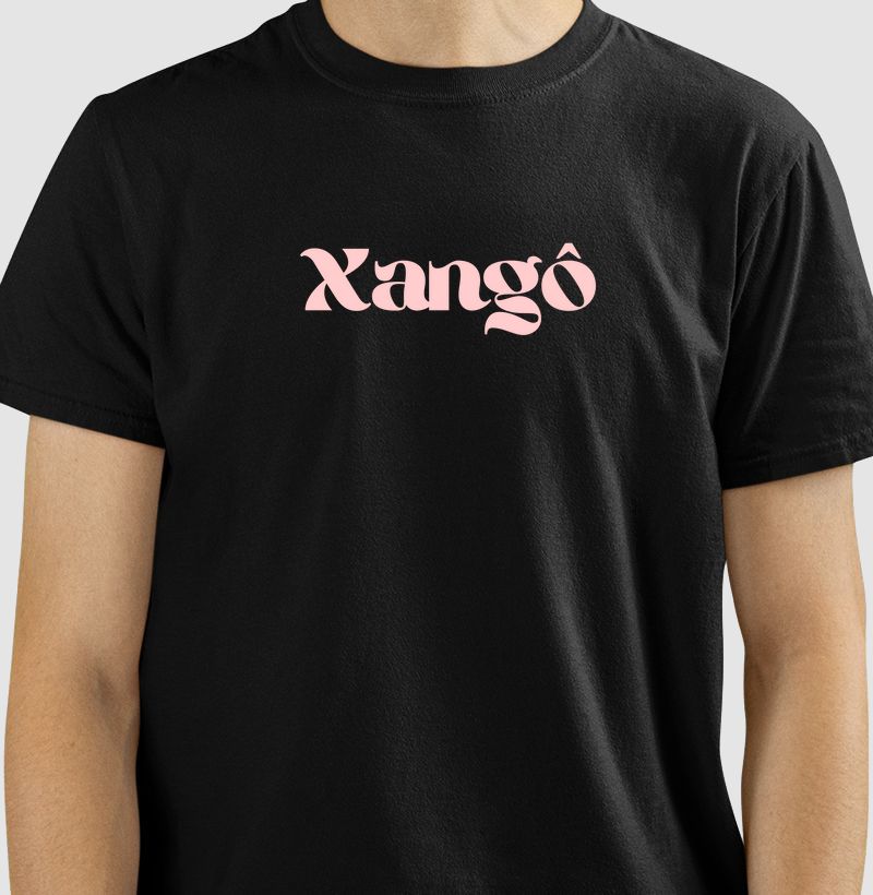 Camiseta Xangô Masculina - Poder e Proteção em Algodão Penteado