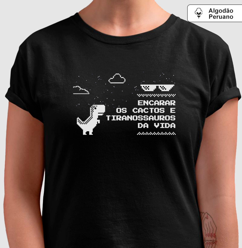 🦖 Camiseta Dino & Eu —> USE o CUPOM "DINO20" (Masc/Fem)