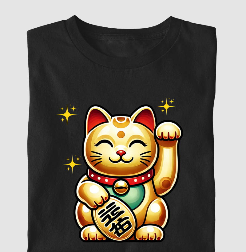 Gato da Sorte com Estrelas