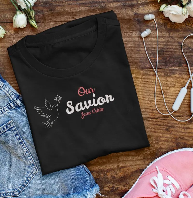 Camiseta Cristã Nosso Salvador Jesus Cristo | Milagree