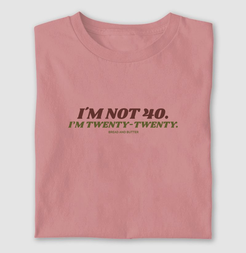 Camiseta 40`s Rosa