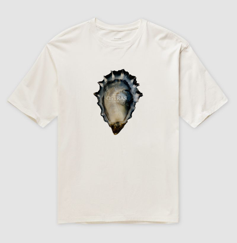 Camiseta Oversized Sem Fim Ostras - por Enfim