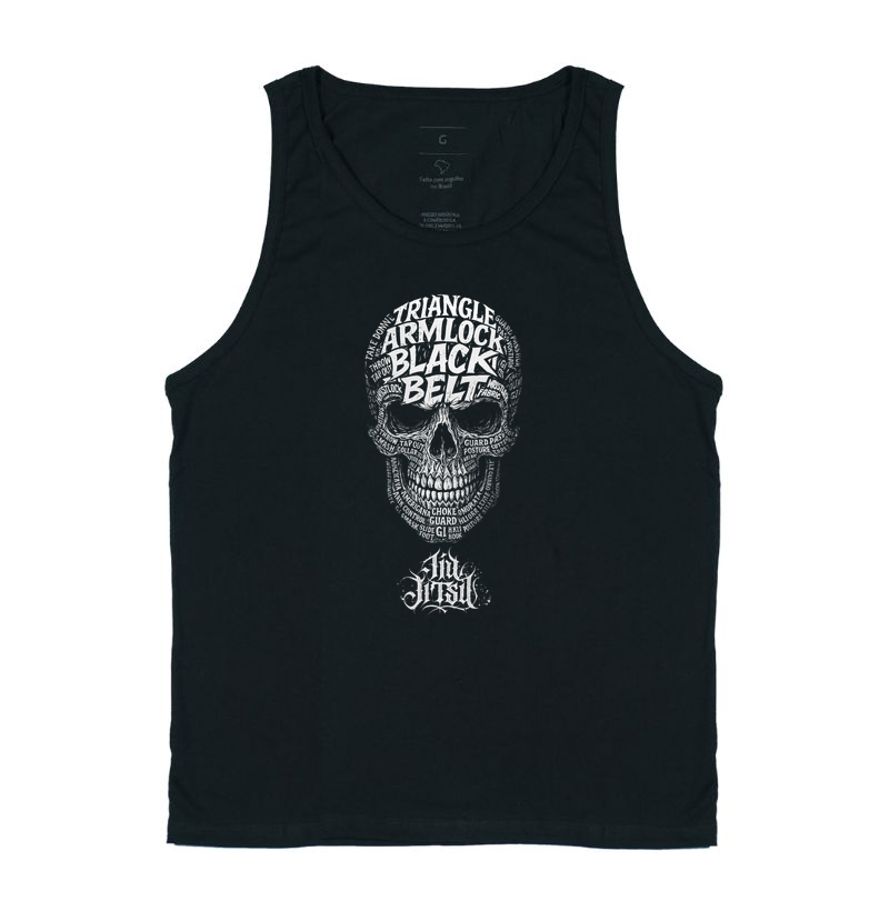 Black Belt Skull White - Regata