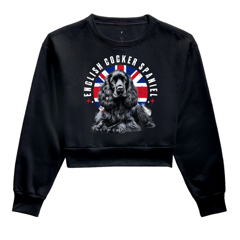 English Cocker Spaniel UK Flag Stars