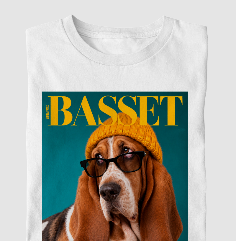 📰🤎 Basset Revista ✨🕶️ - Camiseta Infantil