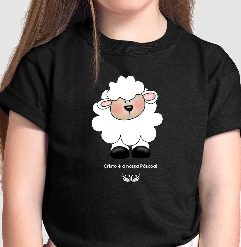 Camiseta Infantil Cristo é a nossa Páscoa