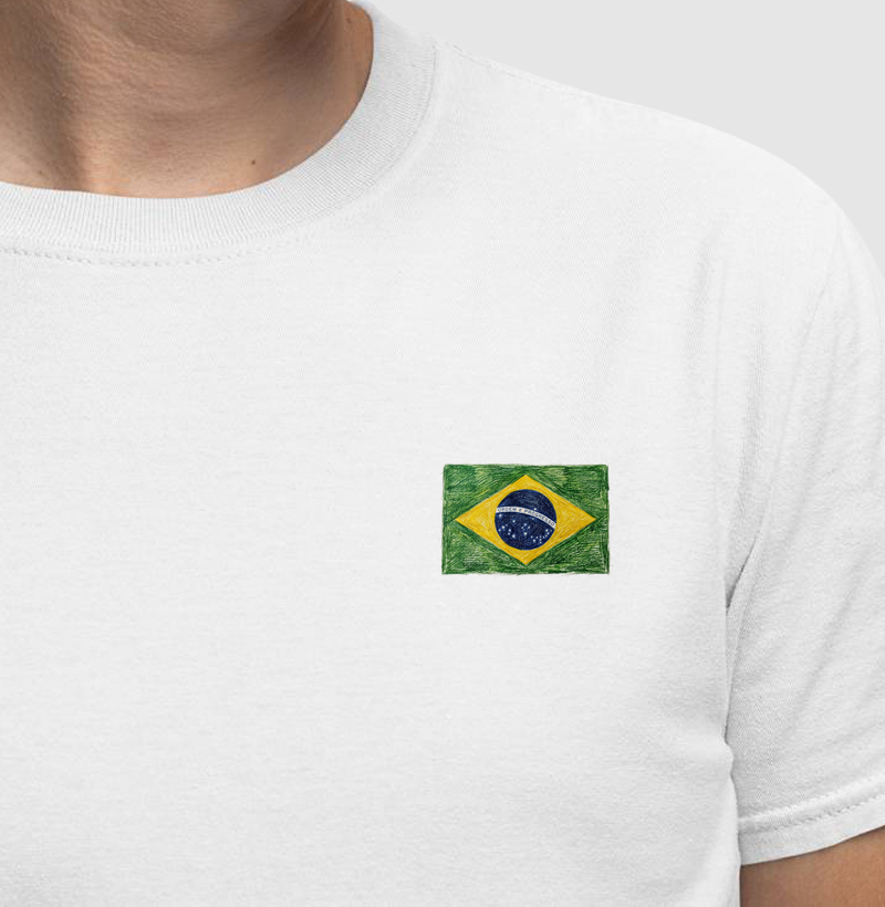 Bandeira do Brasil em Lápis de Cor
