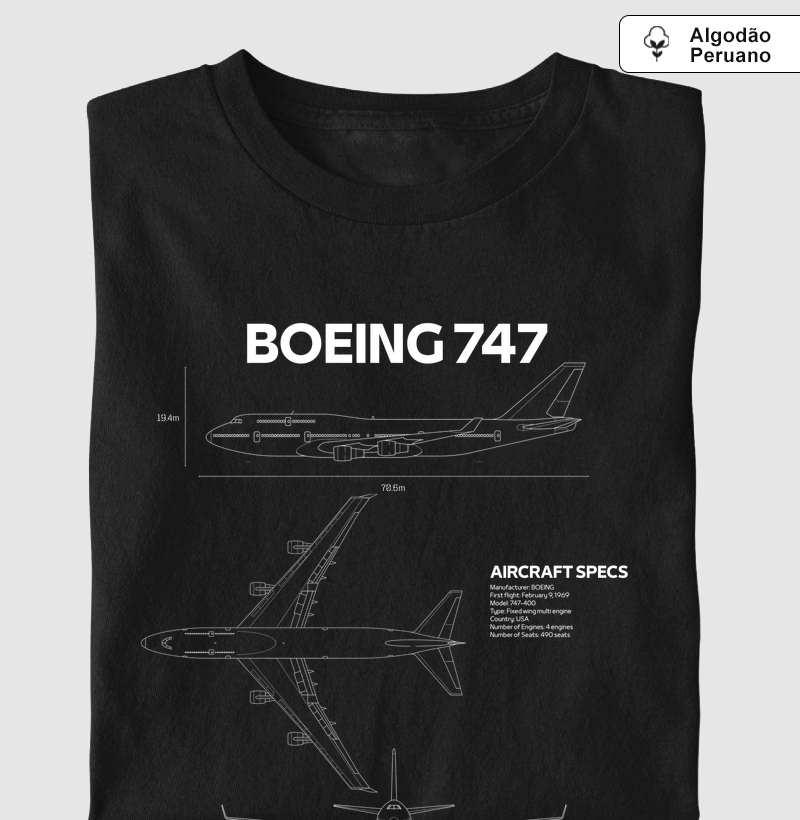 Boeing 747 - Blueprint | Algodão Peruano
