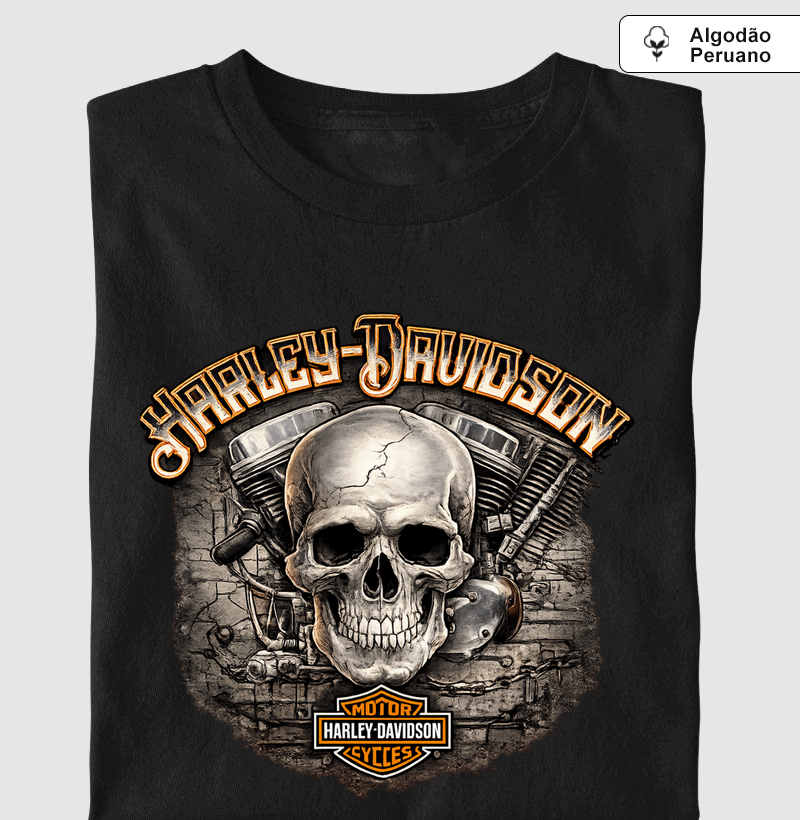 Camiseta Biker Skull
