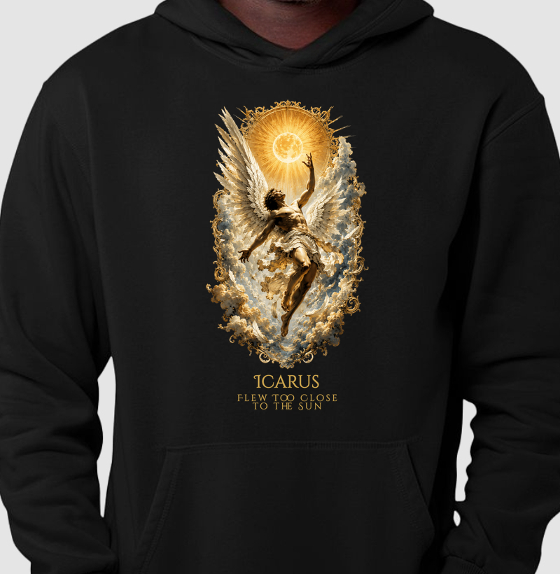 Ícaro — A Ascensão e a Queda - Hoodie Moletom
